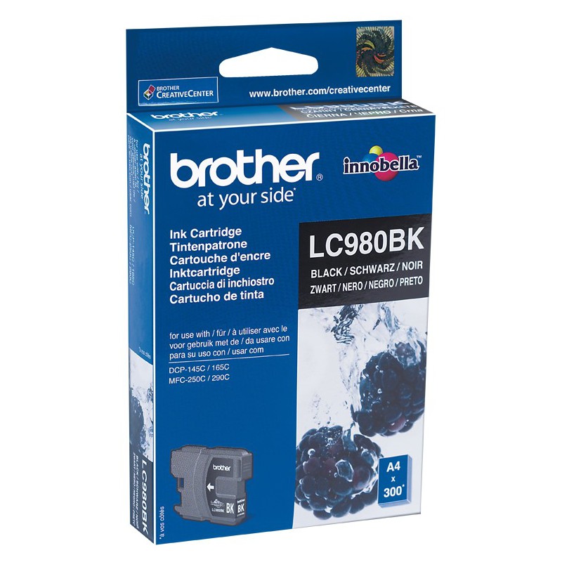 Cartouche Jet d'encre Originale Brother LC980BK / Noir