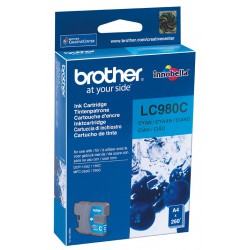 Cartouche Jet d'encre Originale Brother LC980C / Cyan