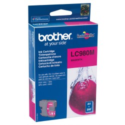 Cartouche Jet d'encre Originale Brother LC980M / Magenta