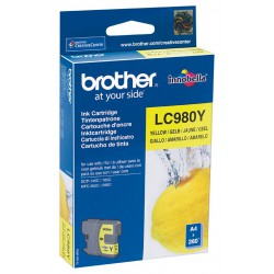 Cartouche Jet d'encre Originale Brother LC980Y / Jaune