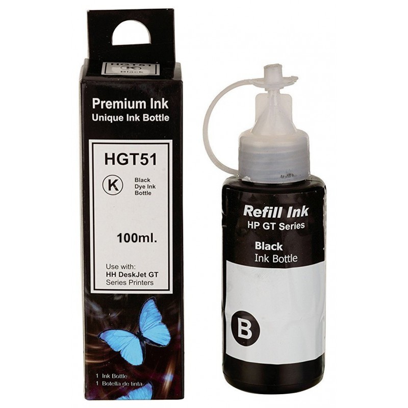 Bouteille d'encre HP HGT51 / 100 ml / Noir Pigment