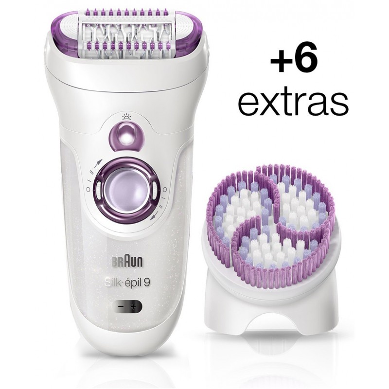 Épilateur Braun Silk-épil 9 SkinSpa 9-961 avec 6 accessoires