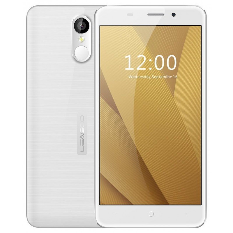 Téléphone Portable Leagoo M5 Plus / 4G / Double SIM / Blanc + SIM Offerte