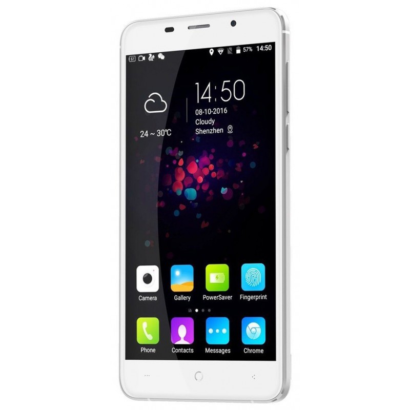 Téléphone Portable Leagoo M5 Plus / 4G / Double SIM / Blanc + SIM Offerte