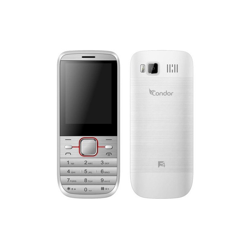 Téléphone Portable Condor F4 / Double SIM / Blanc + SIM Offerte