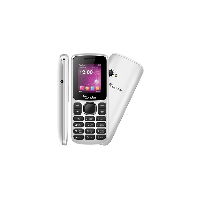 Téléphone Portable Condor F1 Mini / Double SIM / Blanc + SIM Offerte
