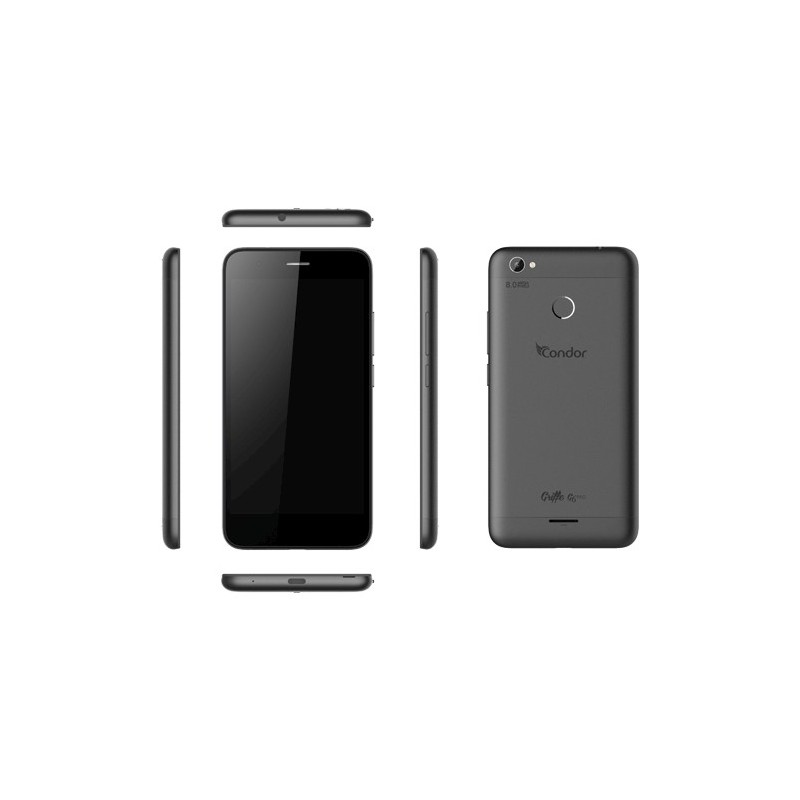 Téléphone Portable Condor Griffe G6 PRO / 4G / Double SIM / Noir + Film de protection + SIM Offerte