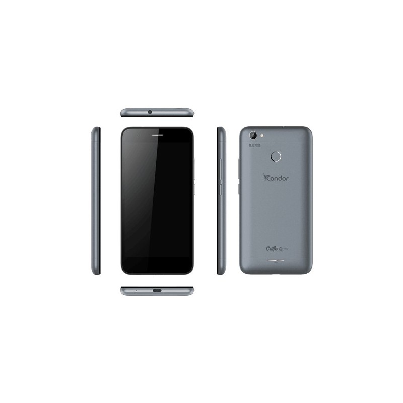 Téléphone Portable Condor Griffe G6 PRO / 4G / Double SIM / Gris + Film de protection + SIM Offerte