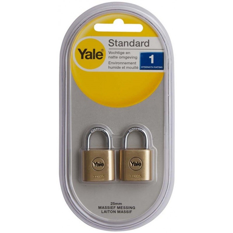 2x Cadenas de laiton de 25 mm Yale