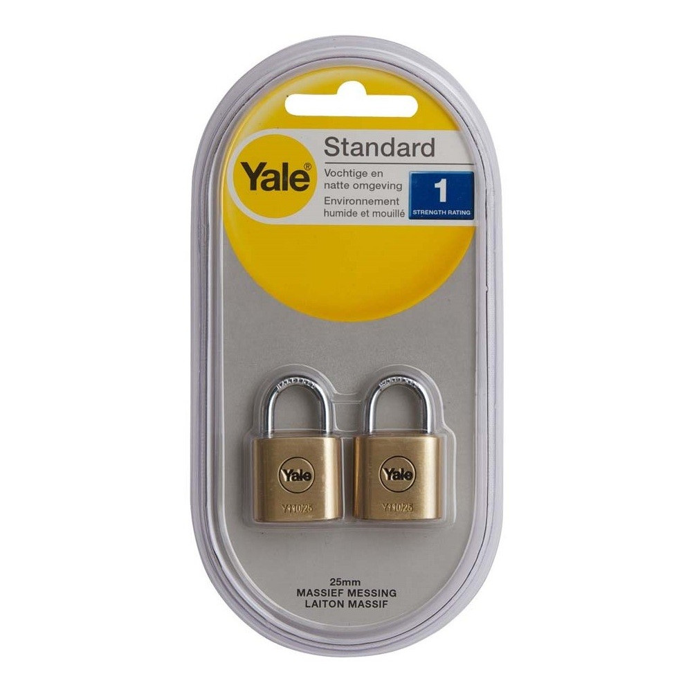 2x Cadenas de laiton de 25 mm Yale