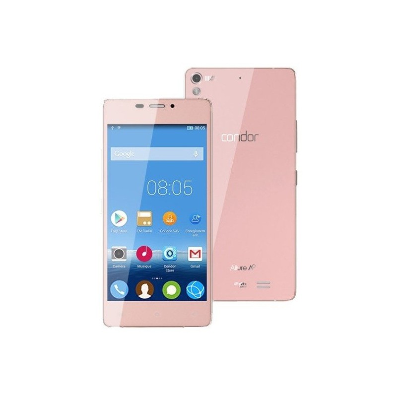 Téléphone Portable Condor Allure A9 / 3G / Double SIM / Rose+ SIM Offerte