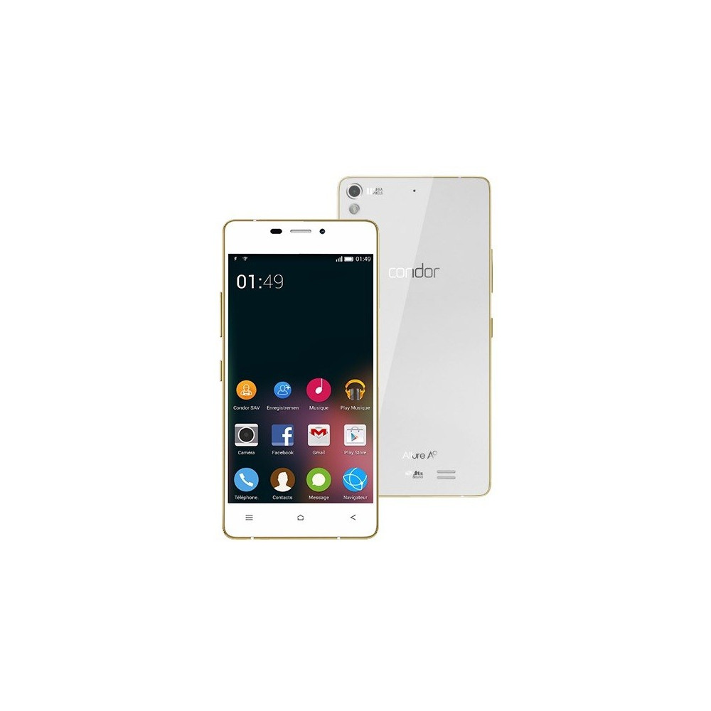 Téléphone Portable Condor Allure A9 / 3G / Double SIM / Blanc+ SIM Offerte