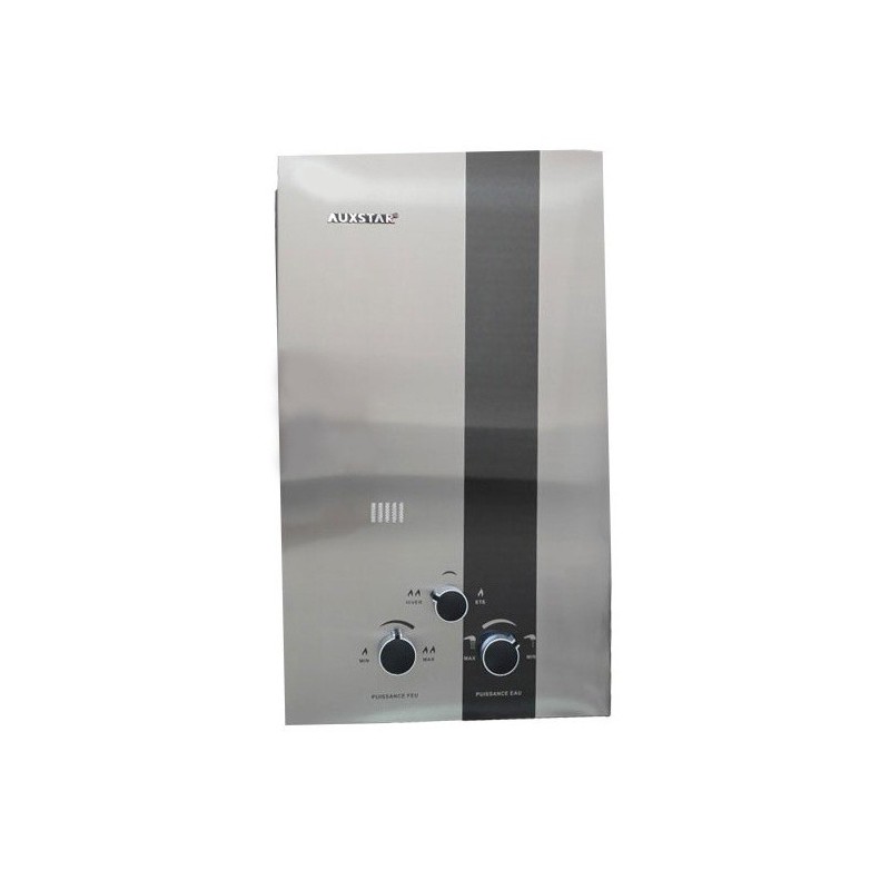 Chauffe Eau Auxstar 10L / Gaz bouteille / Silver
