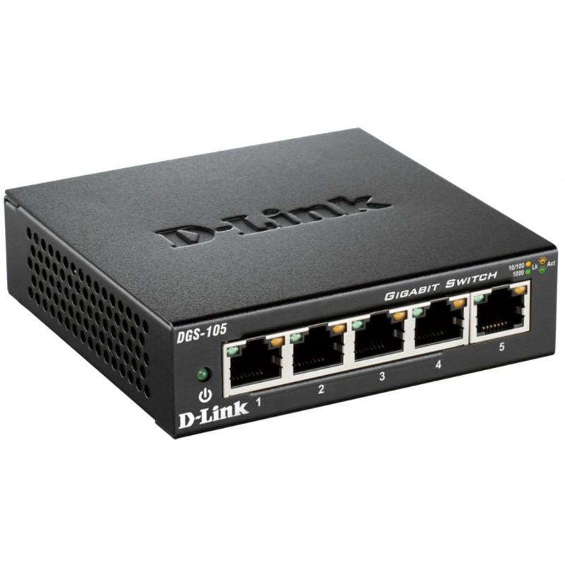 Switch D-Link Gigabit 5 ports 10/100/1000 Mbps