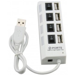 Hub USB 4 Ports USB 2.0 avec Interrupteur