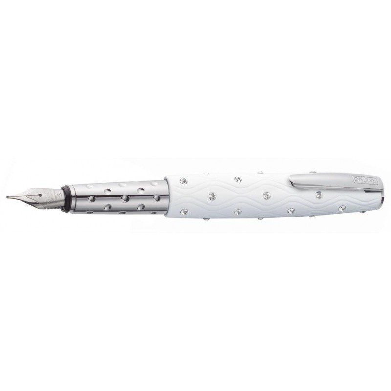 Stylo-plume Online Cristal Blanc