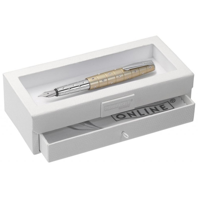 Stylo-plume Online Cristal Champagne