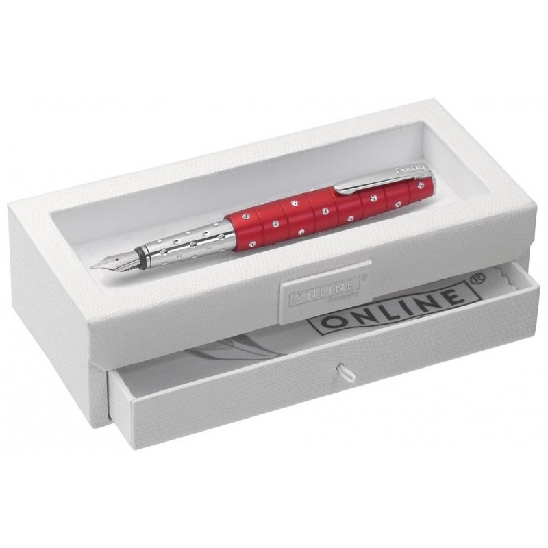 Stylo-plume Online Cristal Rouge
