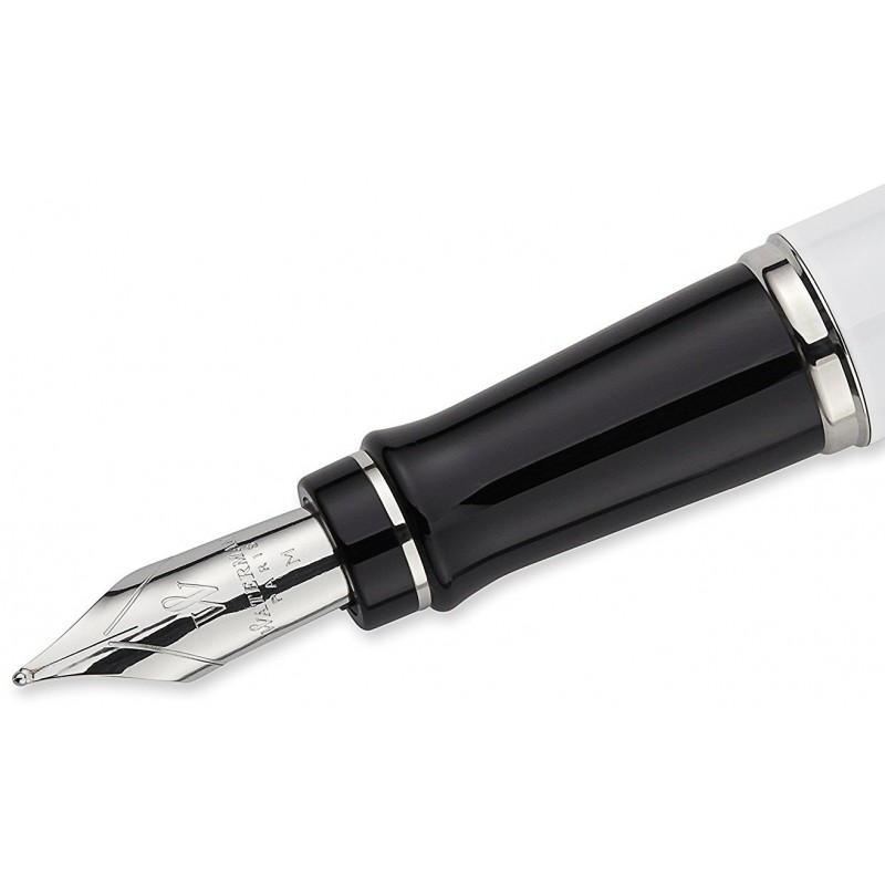 Stylo Plume Waterman Jiffie Vintage Blanc/vert, Plume Acier, Occasion Parfait état