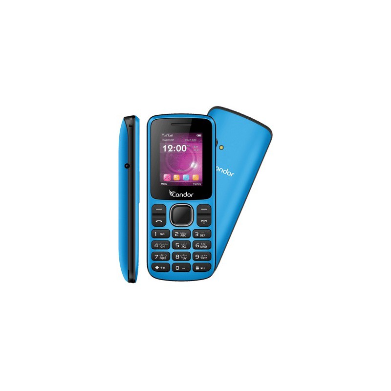 Téléphone Portable Condor F1 Mini / Double SIM / Bleu + SIM Offerte