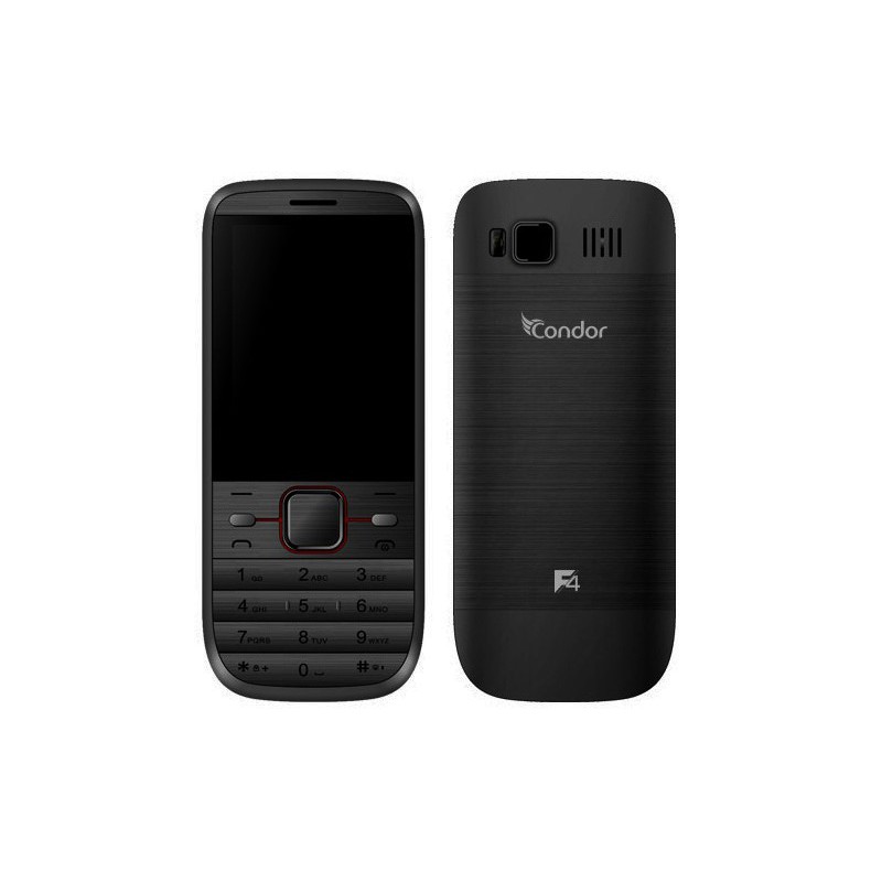 Téléphone Portable Condor F4 / Double SIM / Noir + SIM Offerte