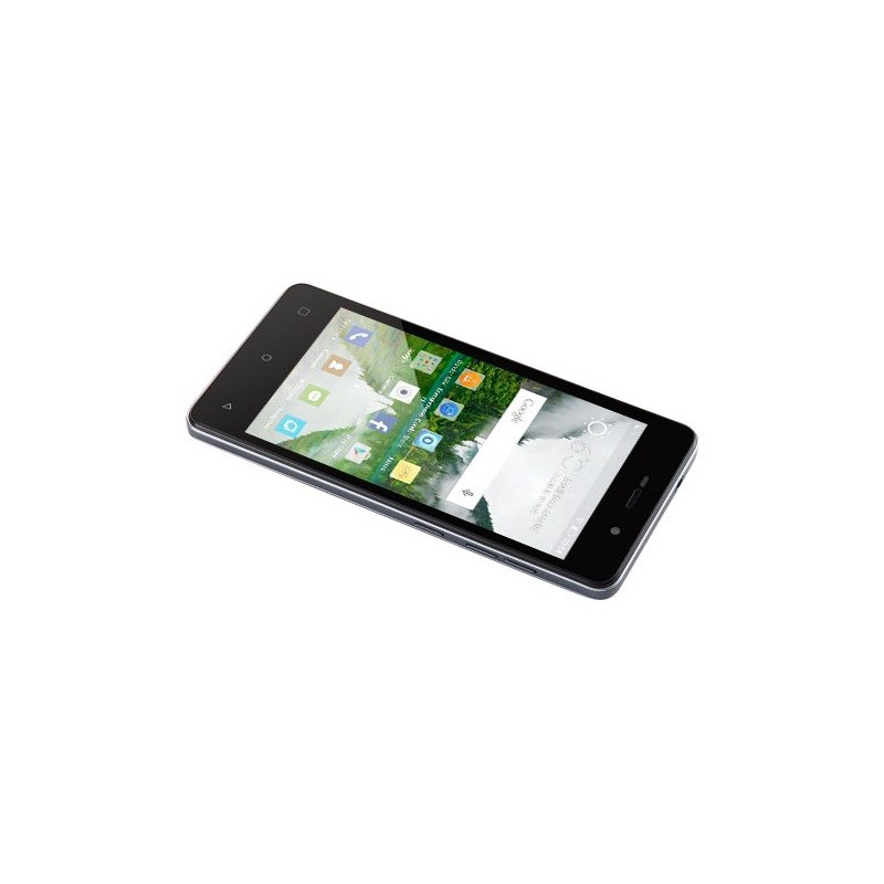 Téléphone Portable Condor Plume P4 Pro / LTE / Double SIM / Noir + Film + Coque + Flip-cover + Support + SIM Offerte