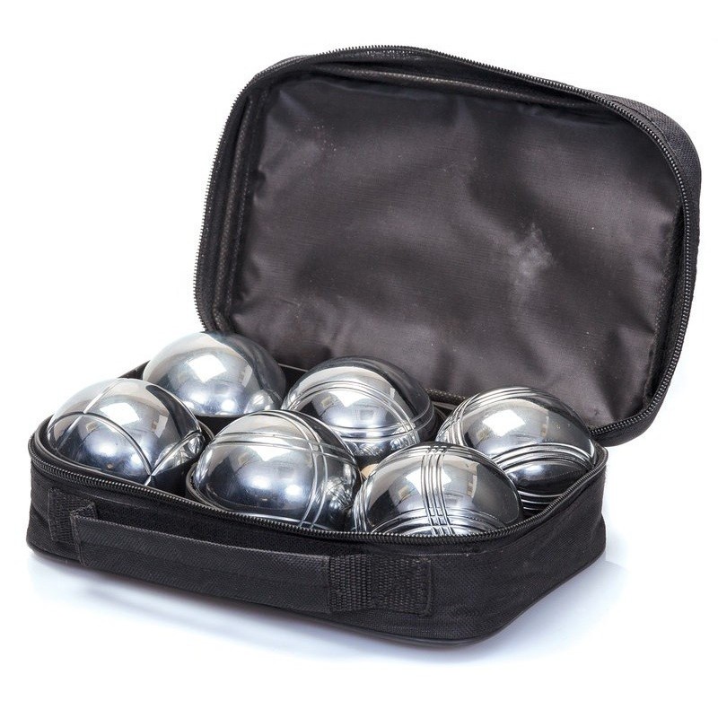 Set de 6 boules de Pétanque chromées Zimota