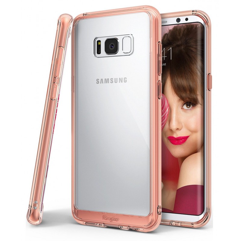 Etui en Silicone Ringke Fusion pour Samsung Galaxy S8 / Rose Gold