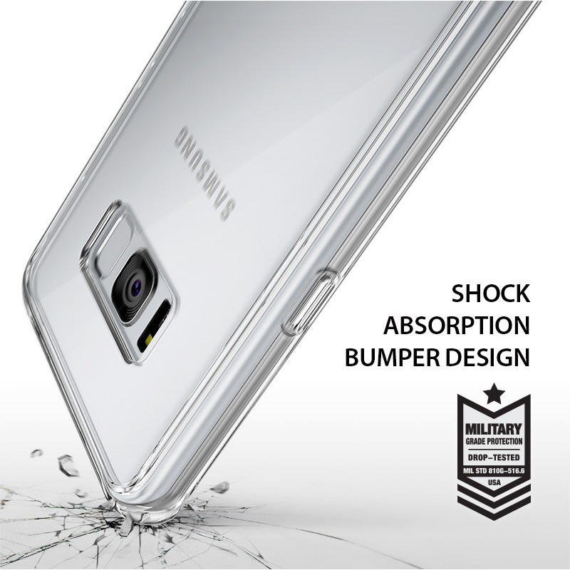 Etui en Silicone Ringke Fusion pour Samsung Galaxy S8 / Noir Fumé