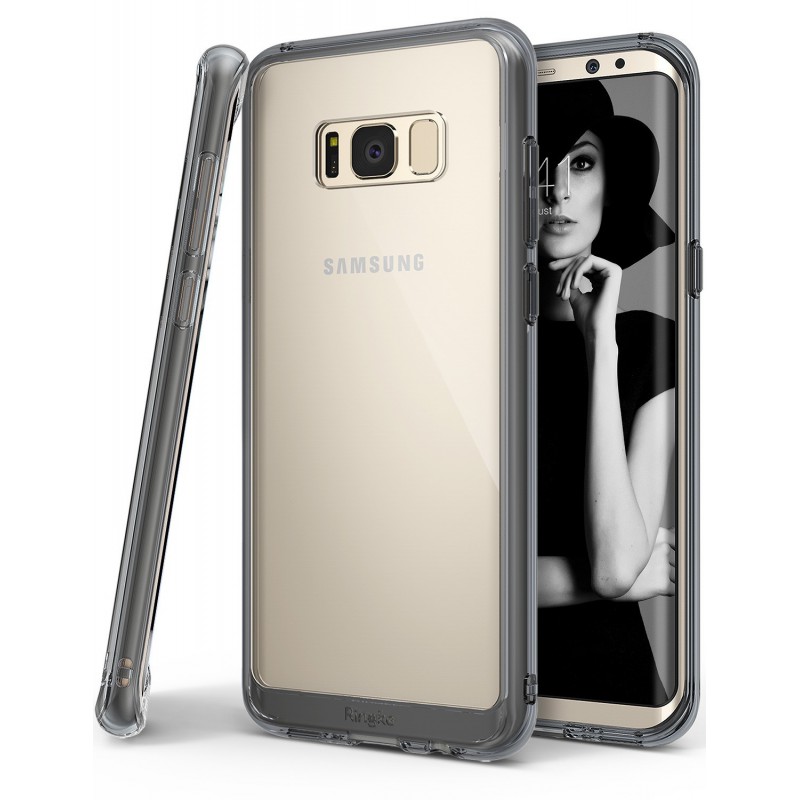 Etui en Silicone Ringke Fusion pour Samsung Galaxy S8 / Noir Fumé