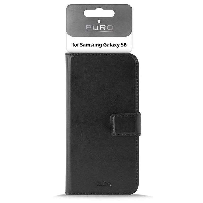 Etui Flip-cover Puro Booklet pour Samsung Galaxy S8 / Noir