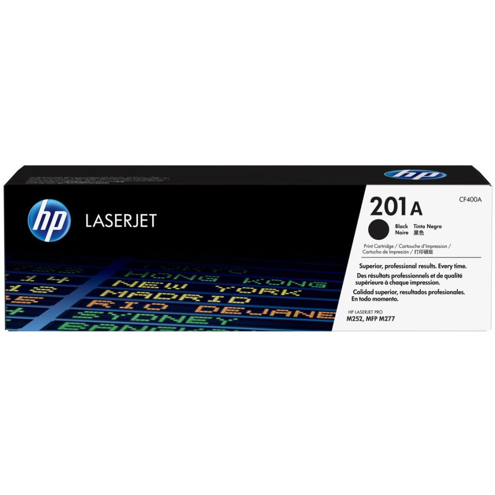 Cartouche de toner HP 201A  LaserJet Noir originale / 1 420 pages CF400A