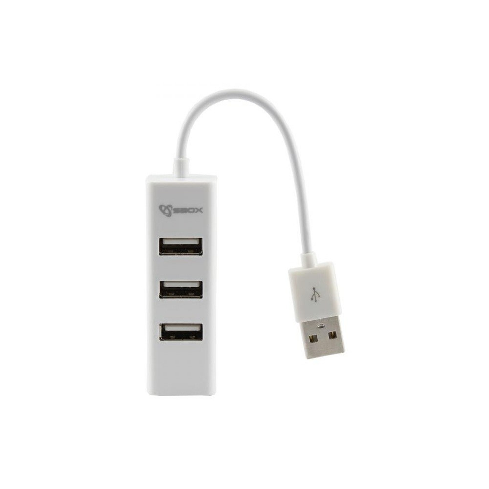 Hub USB 4 ports SBOX H-204 / Blanc
