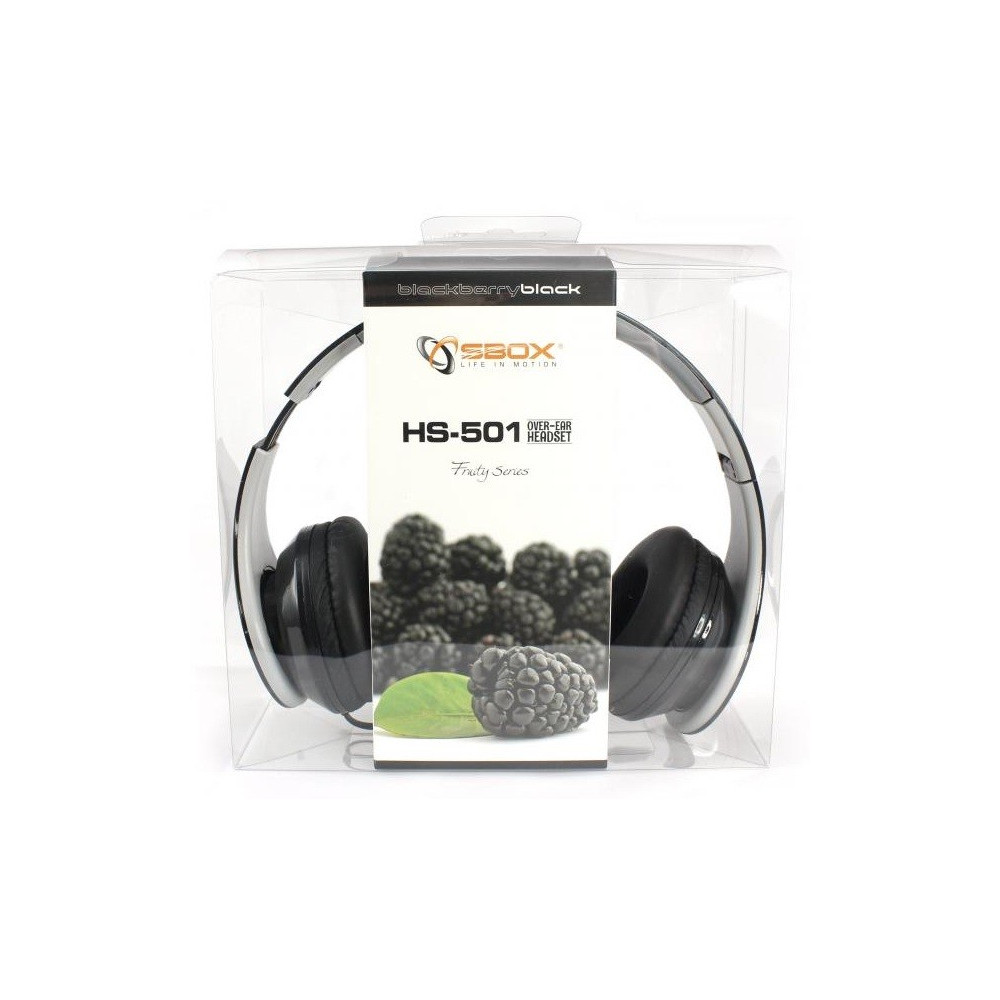 Casque Micro SBOX HS-501B / Noir