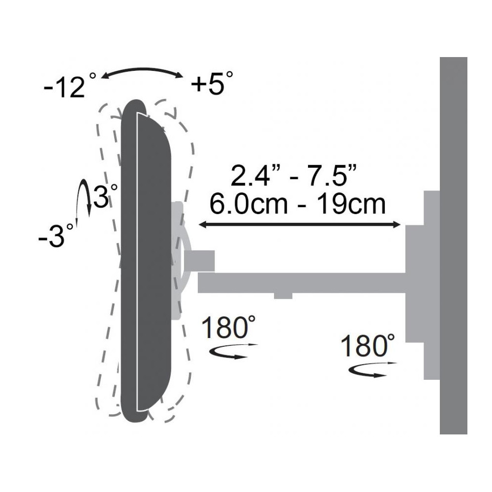 Support Pour Téléviseur SBOX LCD-221 / 13"-42"