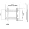 Support Mural Pour Téléviseur SBOX PLB-2222F / 23"-42"