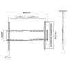 Support Mural Pour Téléviseur SBOX PLB-2264F / 37"-70"