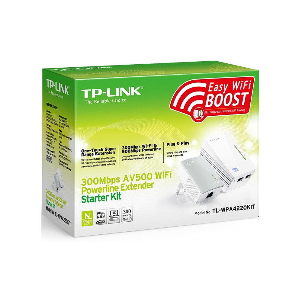 Kit de démarrage Extenseur CPL AV500 Wi-Fi N 300