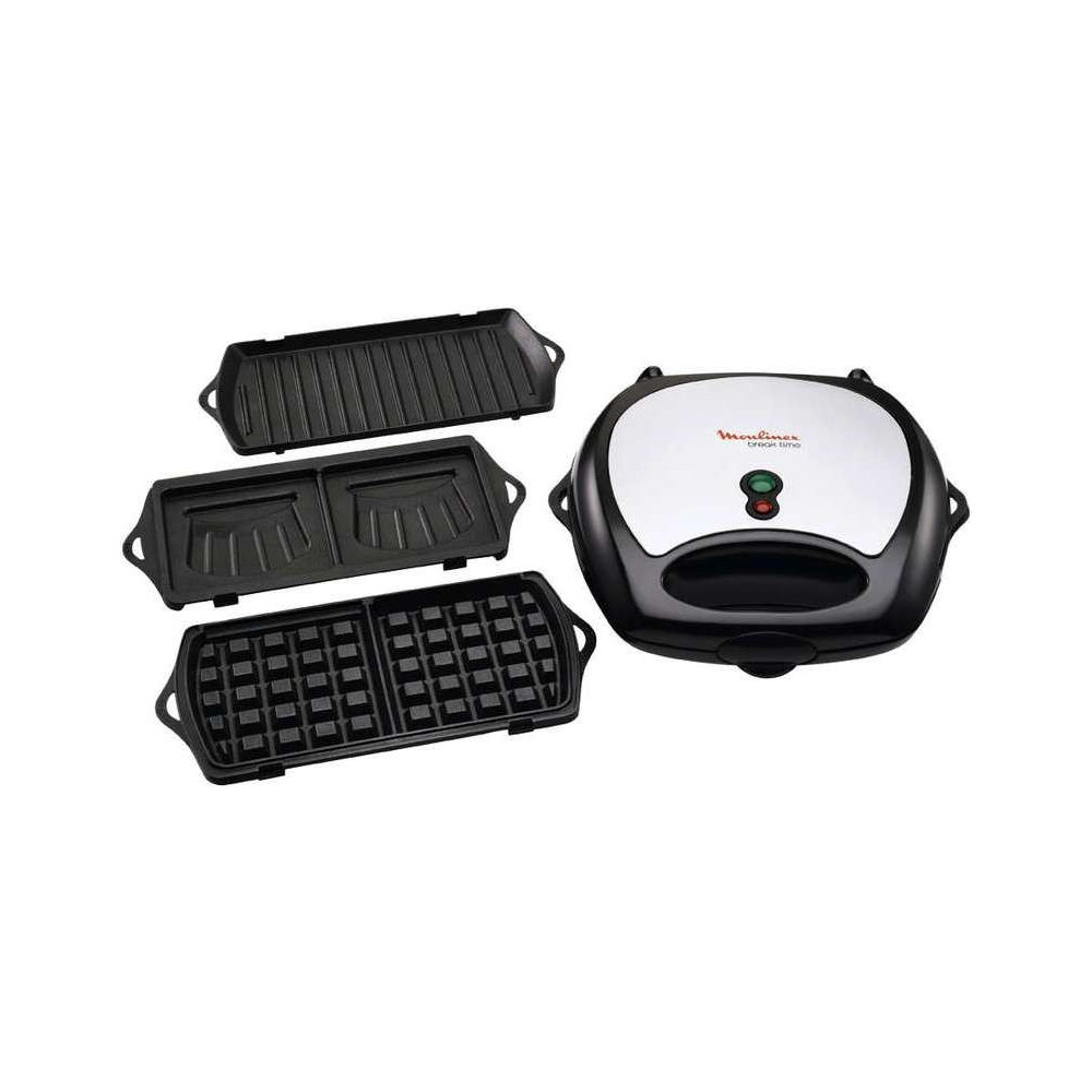 Moulinex Break Time 3 en 1 Croque/Gaufre/Grill SW611812