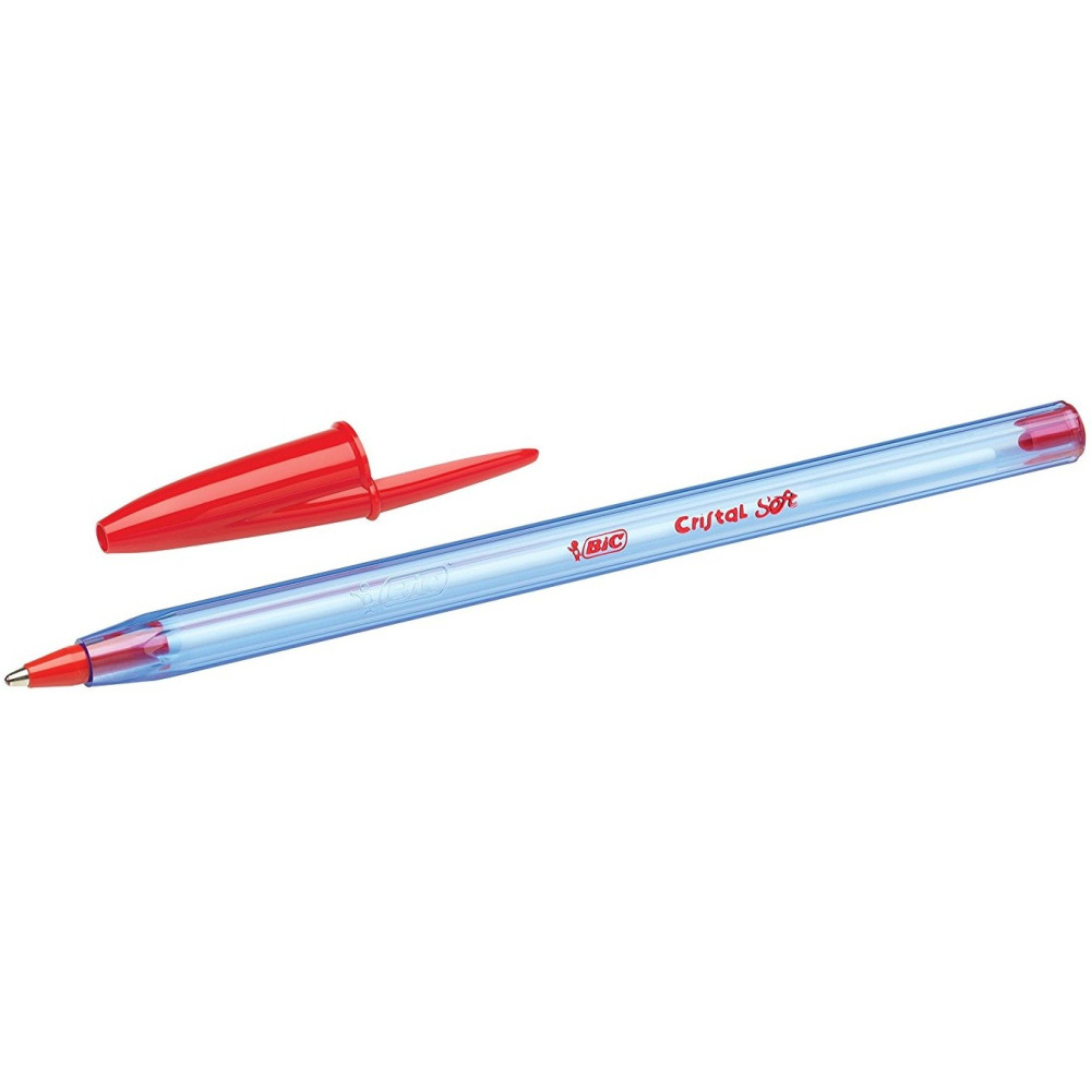 Stylo à bille BIC Cristal Soft 1.2mm / Rouge