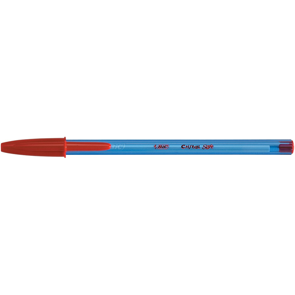 Stylo à bille BIC Cristal Soft 1.2mm / Rouge