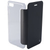 Housse avec coque transparente pour iPhone 7 / Noir