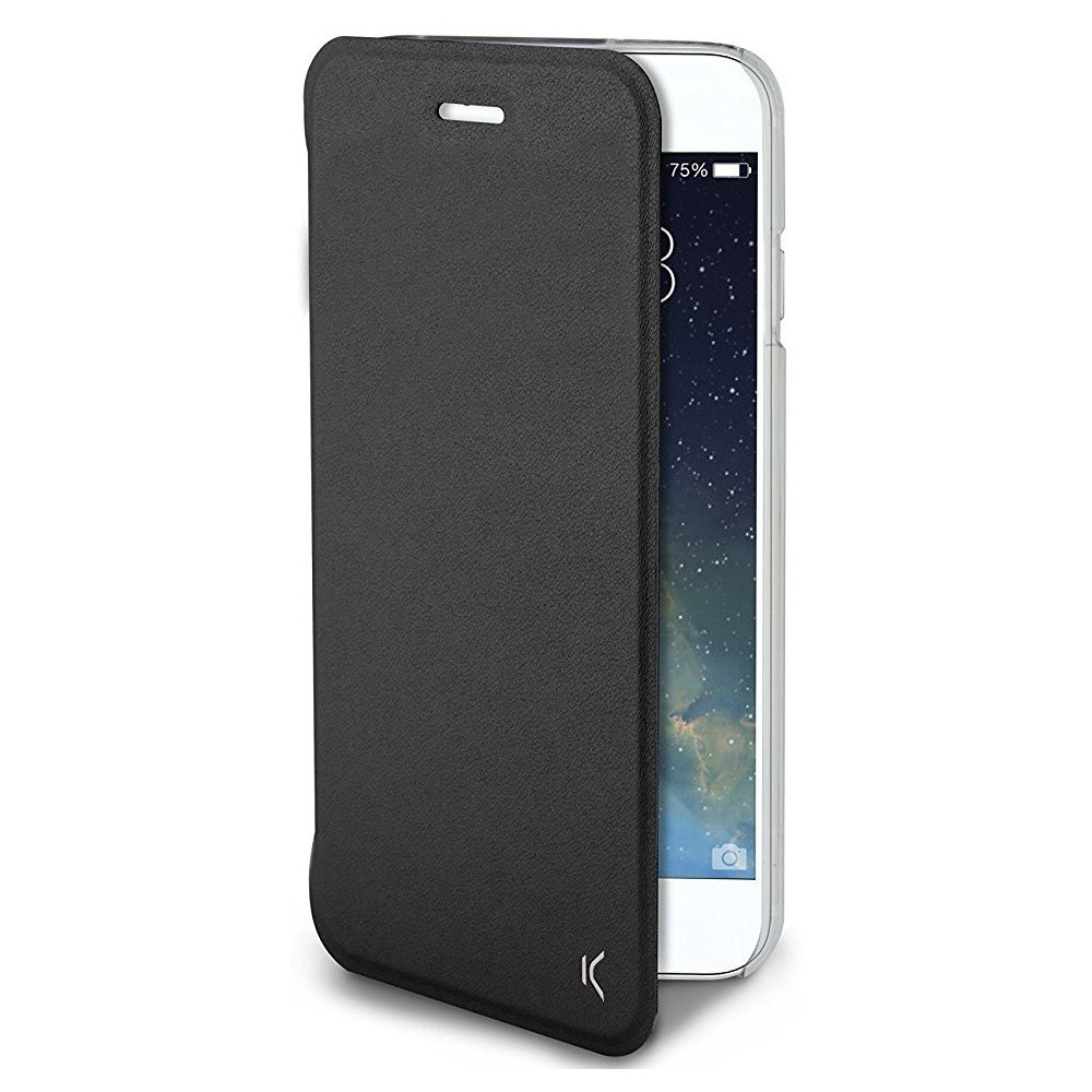 Housse avec coque transparente pour iPhone 7 / Noir