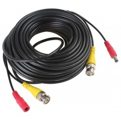 Câble Caméra CCTV BNC + DC / 25m