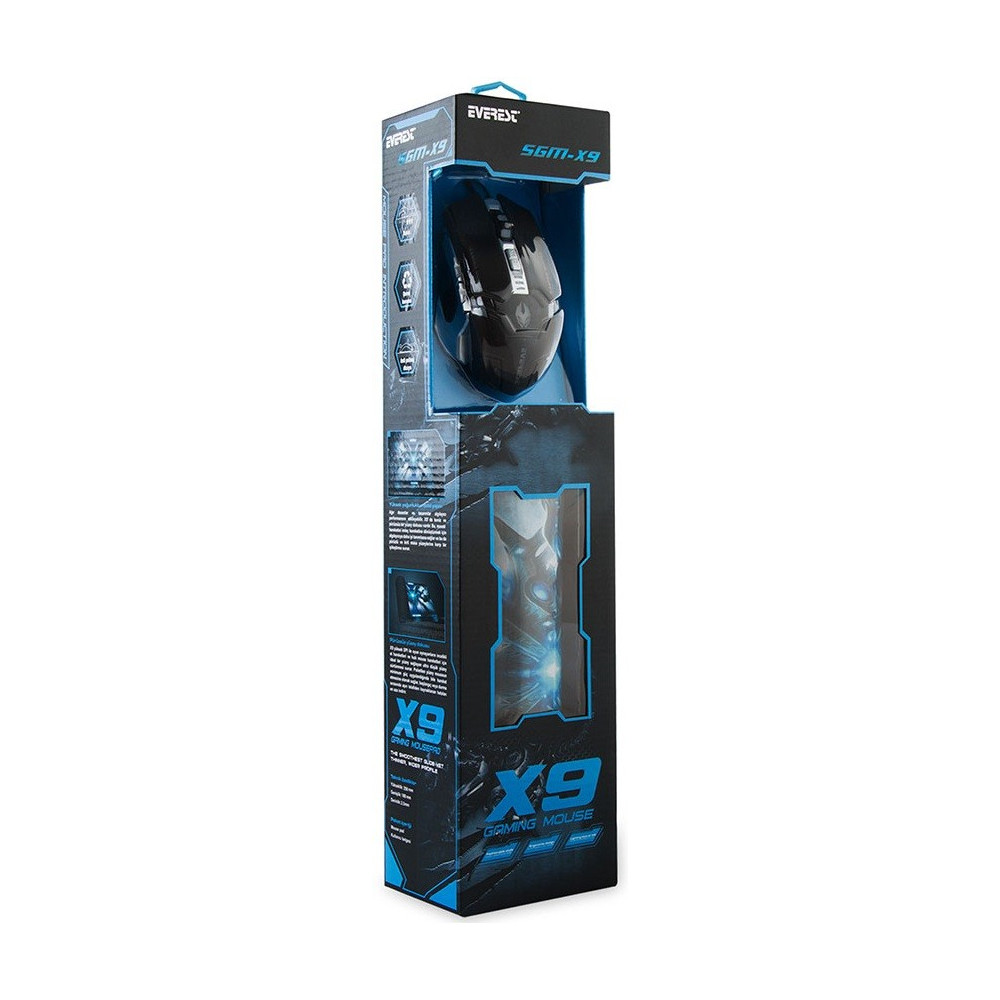 Ensemble Souris Gamer et Tapis Everest SGM-X9