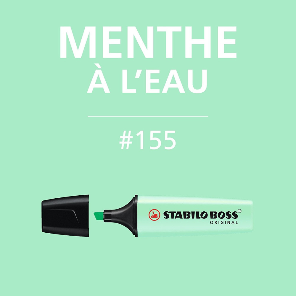 Surligneur STABILO Boss Original Pastel / Vert