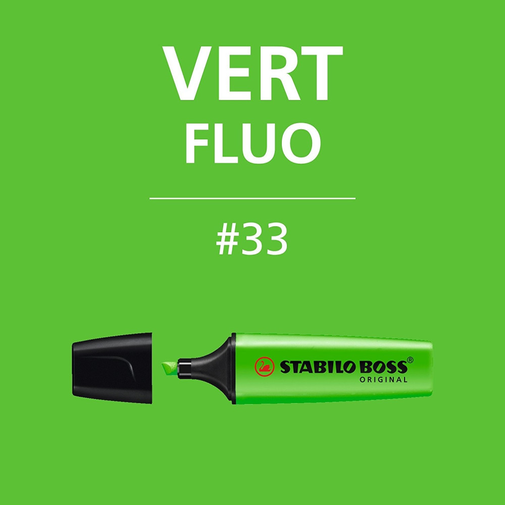 Surligneur STABILO Boss Original / Vert Fluo