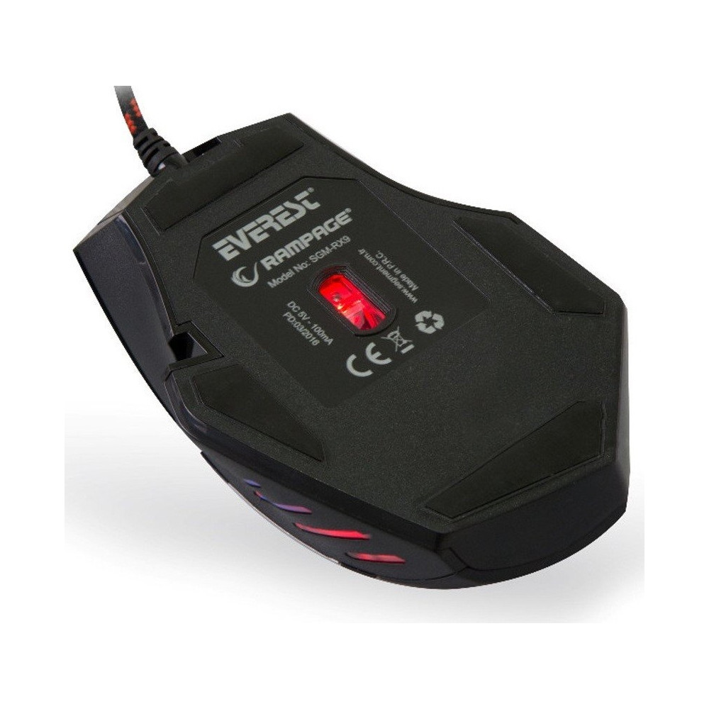 Souris USB Gaming Everest Rampage SGM-RX9 / 4500DPI + Tapis Offerte