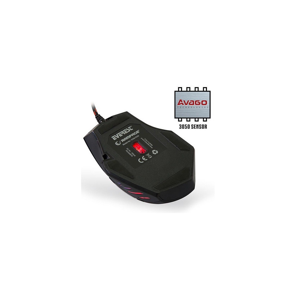 Souris USB Gaming Everest Rampage SGM-RX9 / 4500DPI + Tapis Offerte