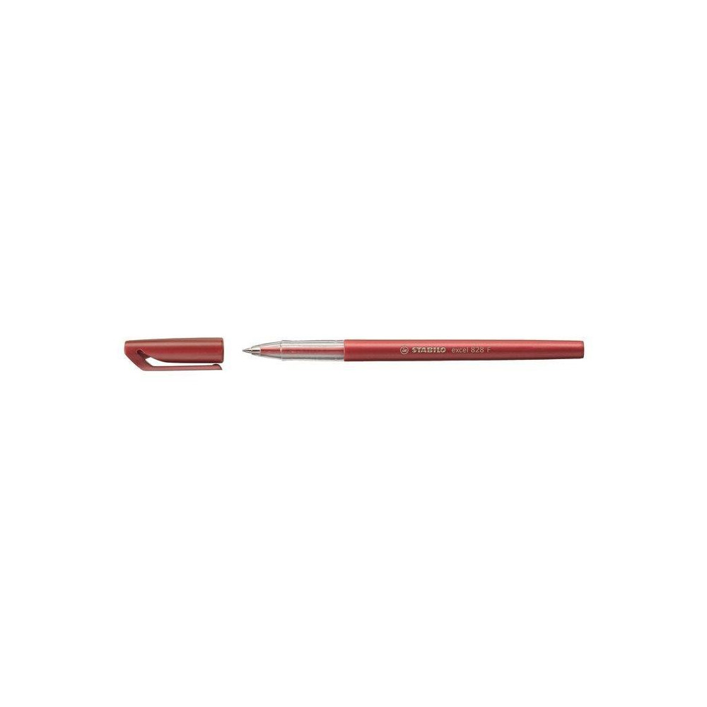10x Stylos à bille STABILO Excel 828 F 0.3 mm / Rouge